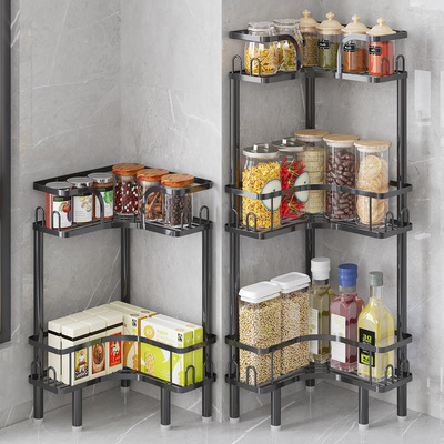 调料品置物架厨房台面双层多功能调味料放油盐酱醋的收纳多层架子