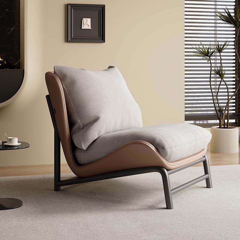 北欧单人沙发椅现代简约客厅阳台休闲轻奢单人位懒人设计师款躺椅