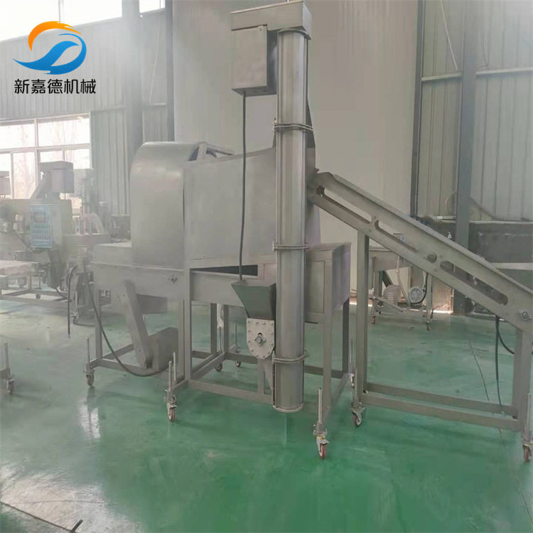 鸡米花滚筒裹粉机 滚筒上粉机 厂家直供全自动大虾裹粉机器