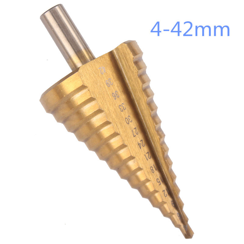 厂家三角柄台阶钻阶梯钻头宝塔钻开孔孔器钢铁板4-42mm