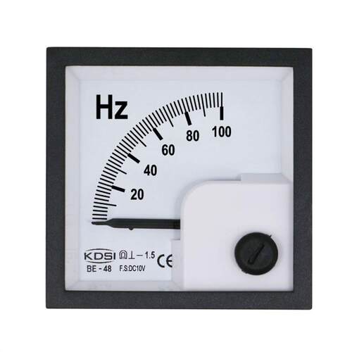 KDSI指针式频率表BE-48DC10V100Hz直流电压表开孔48*48mm