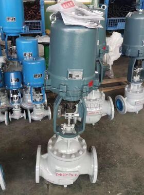 电动套筒调节阀ZAZM 三通自力式 铸造 衬氟 温控 欣弘阀门