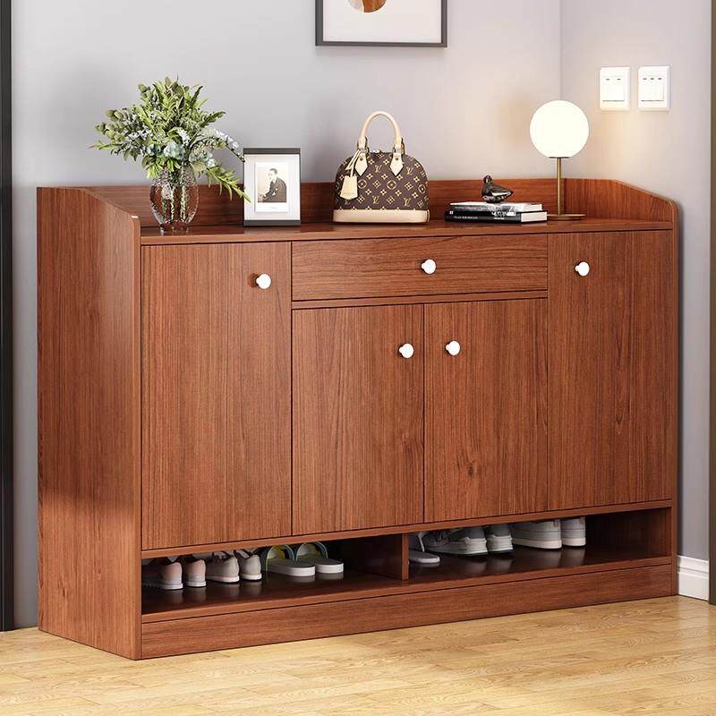 鞋柜家用门口收纳柜一体靠墙新中式入户门玄关柜储物柜大容量鞋架