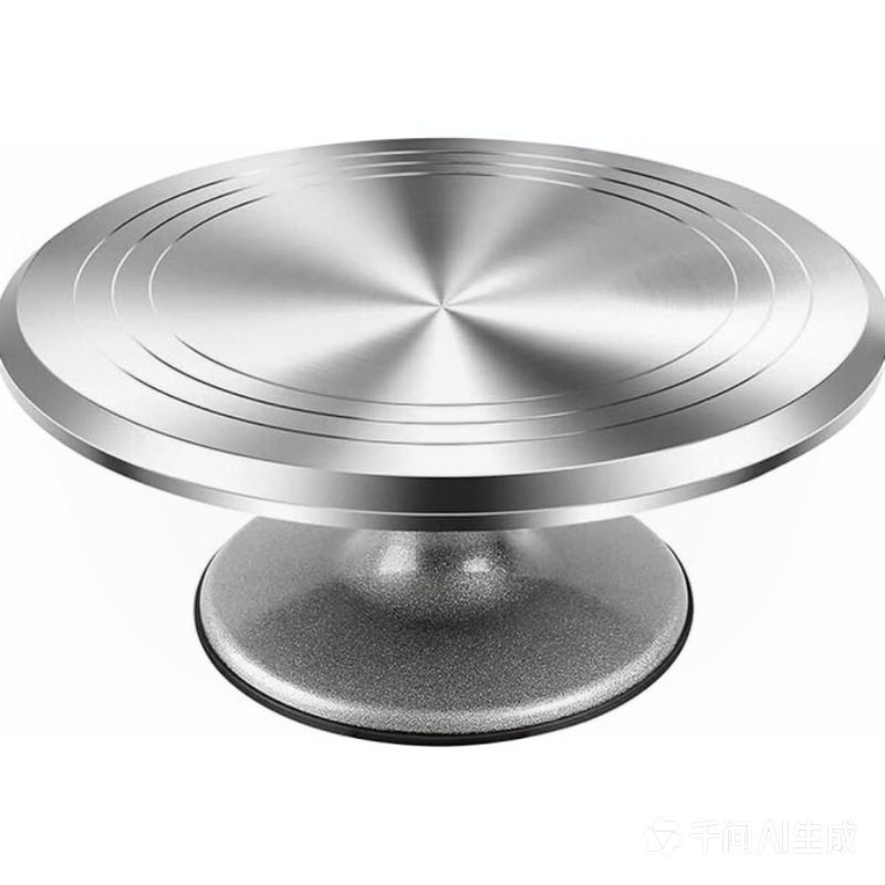 现货12寸铝合金蛋糕转盘蛋糕烘焙工具裱花转台商用蛋糕防滑裱花架