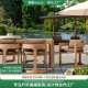 户外桌椅庭院露天花园防水防晒防腐柚木桌椅做旧实木休闲户外家具