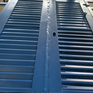 开闭平稳无冲击 2.1米井下用挡板门 矿用百叶式 无压风门