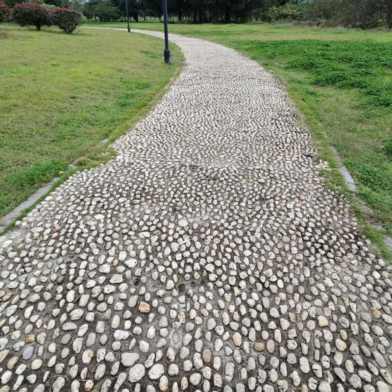 天然鹅卵石园林铺路景观石批发