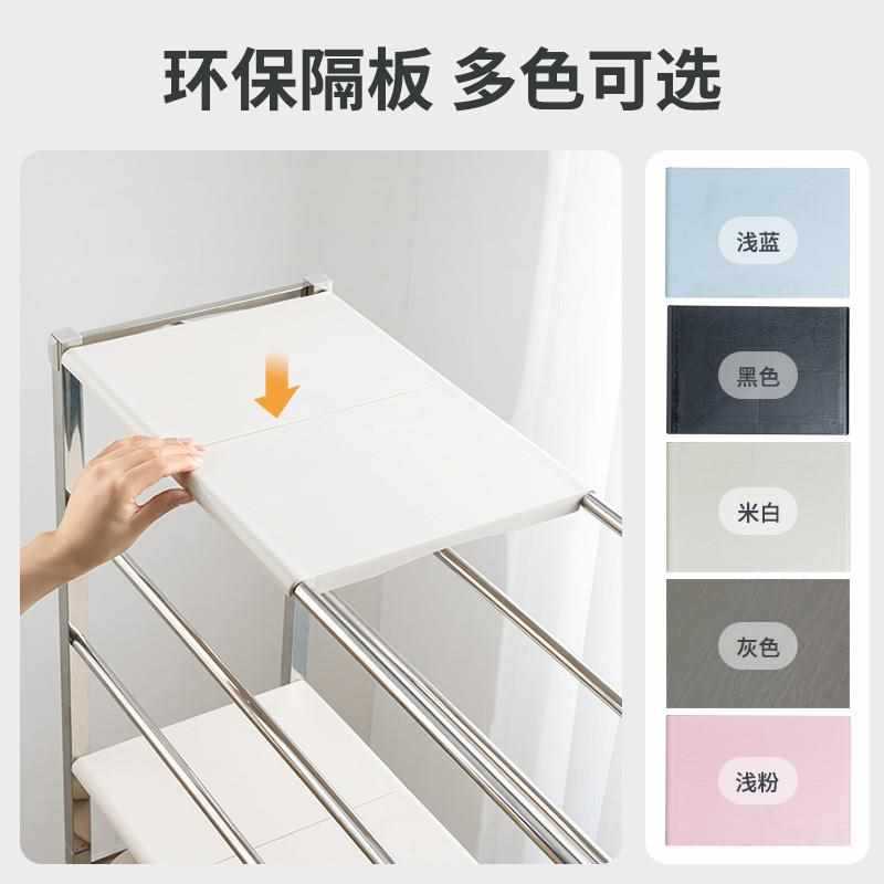 不锈钢鞋架阳台防尘移动收纳