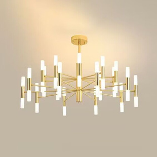 客厅灯吊灯北欧餐厅卧室led后现代简约网红金色轻奢高档大厅灯具