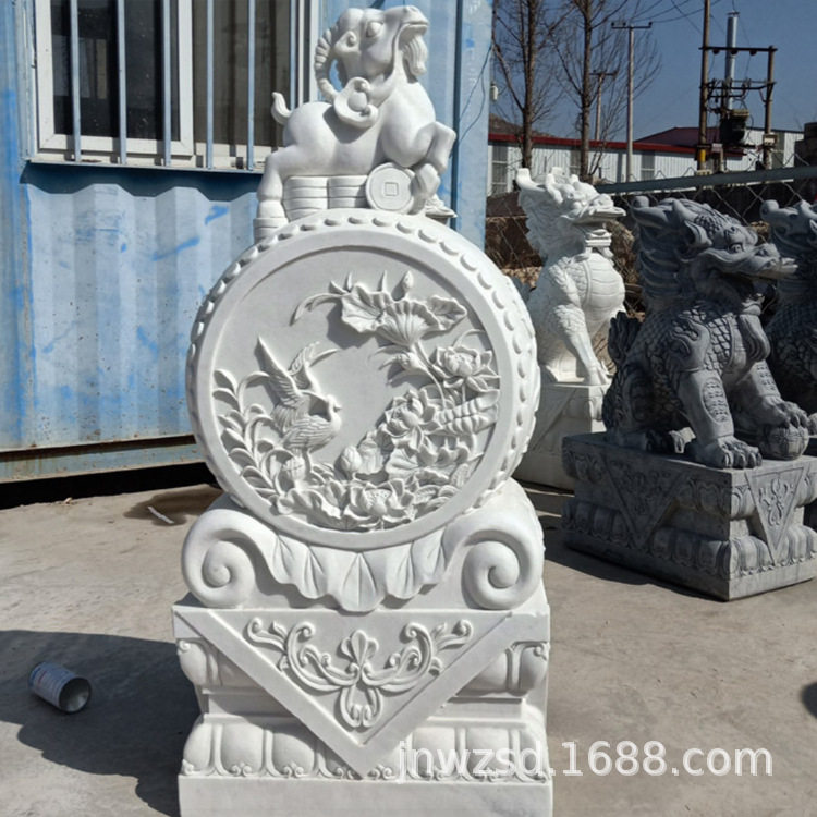 石雕羊脂玉净瓶花缸工艺品批发