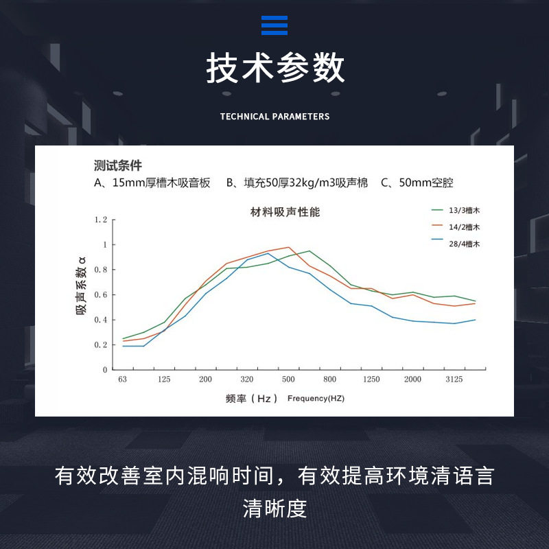 陶铝槽木环保阻燃木质隔音板墙面吊顶吸音装饰材料吸音板