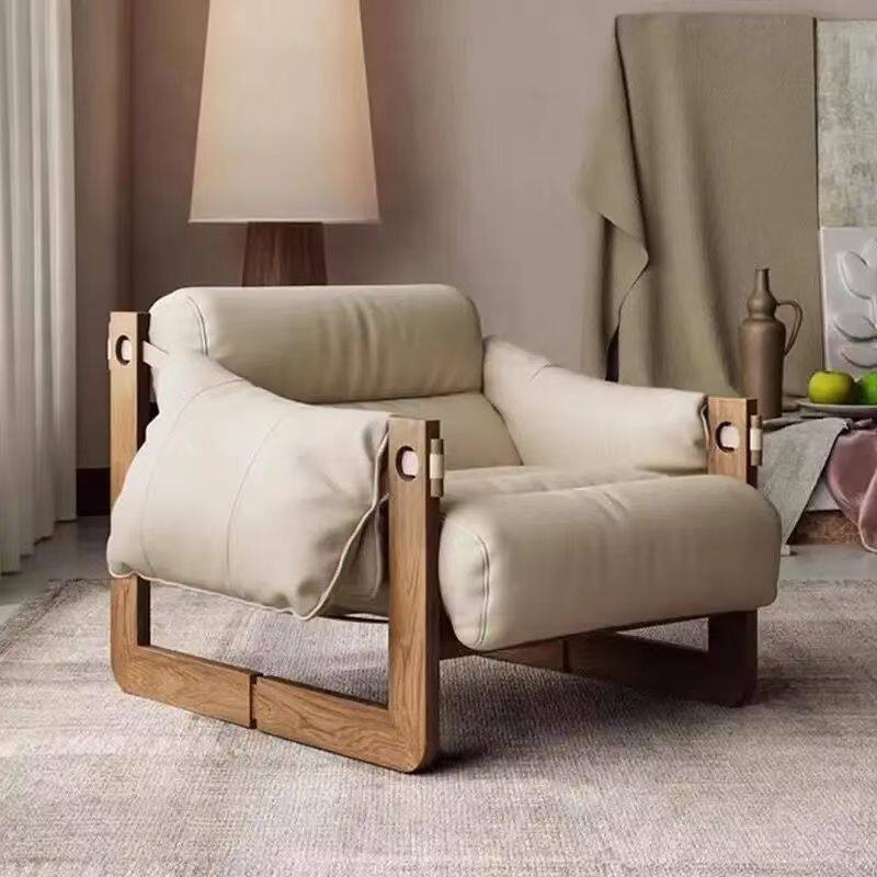 fLE泽西岛懒人沙发椅北欧复古设计师扶手椅家用客厅单人休闲椅躺
