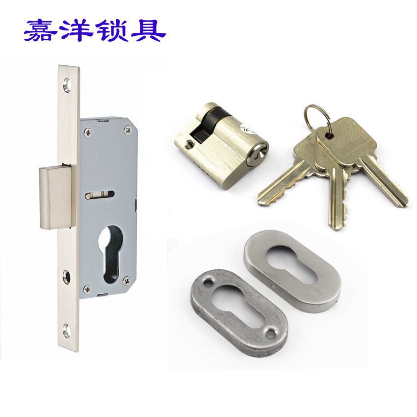 单面隐形门锁铝框玻璃门适用