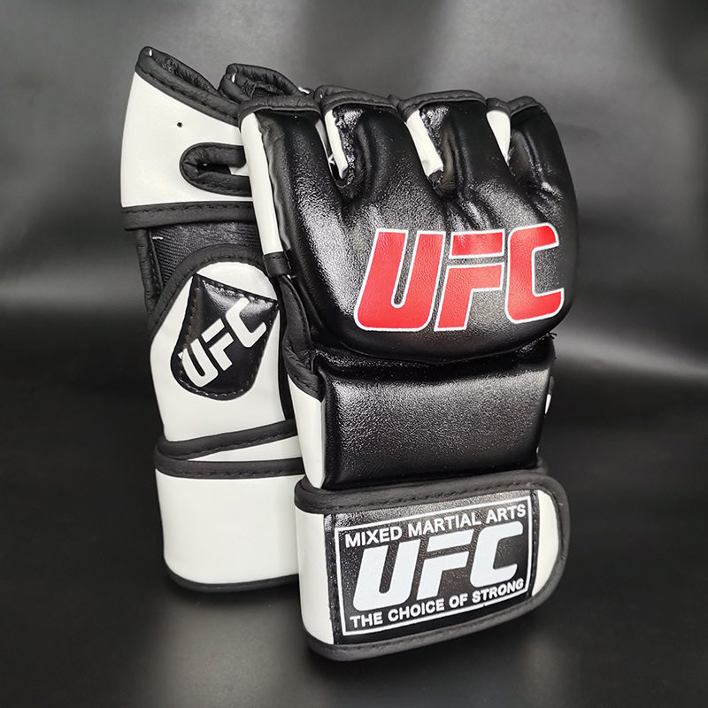 半指拳击手套散打格斗UFC拳套成人搏击训练MMA拳击套打沙袋泰拳套
