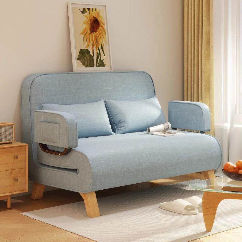 沙发床折叠两用2024新款小户型客厅阳台书房多功能单双人实木沙发