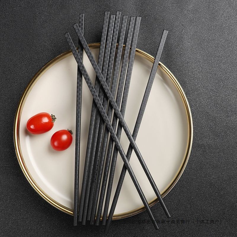商用批发黑色合金筷五酒店火锅餐厅饭馆小炒店筷子大量装