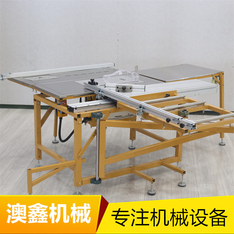精密推台锯多功能一体推拉锯台静音无刷无尘子母锯木工折叠工作台