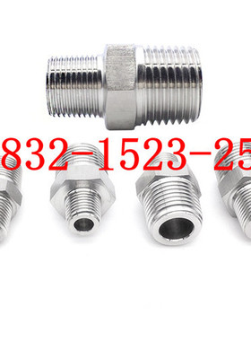 316L不锈钢高压六角双外丝转接头 变径对丝公制螺纹M22*1.5-M27*2