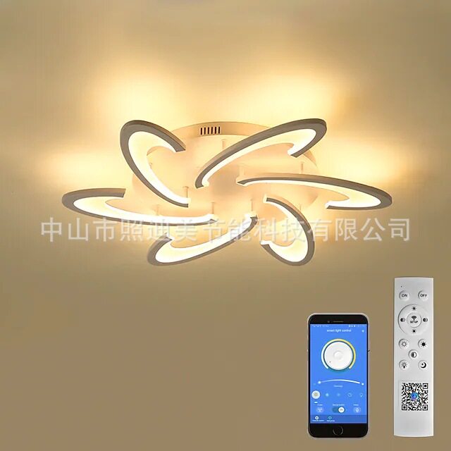 跨境供货2015-弯勾中空款LED亚克力吸顶灯现代简约客厅餐厅吸顶灯