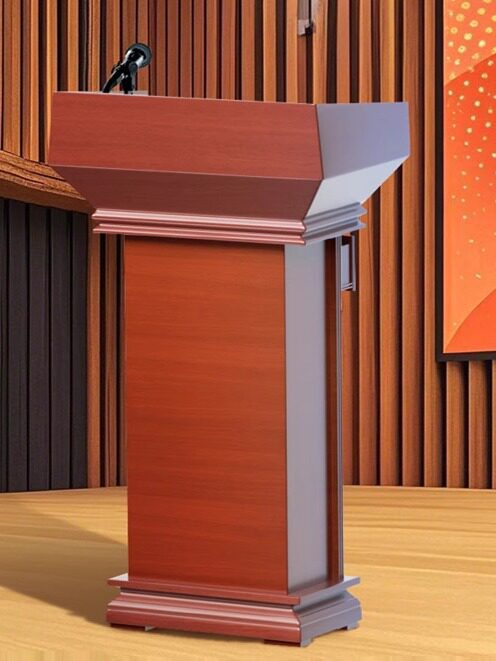 实木演讲台会议室培训室接待台