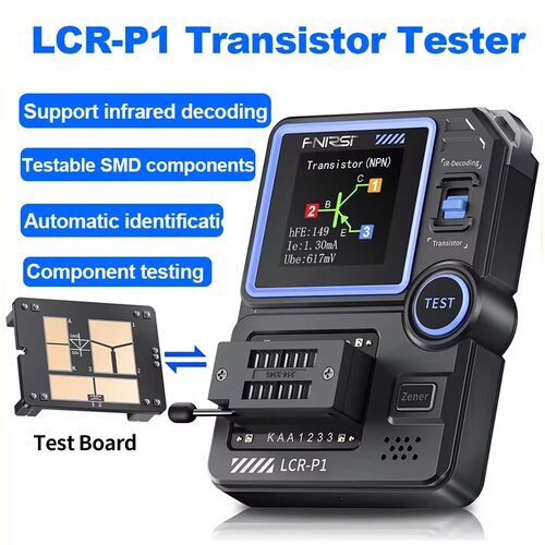 FNIRSI LCR-P1 Transistor Tester Multimeter Diode ESR Meter
