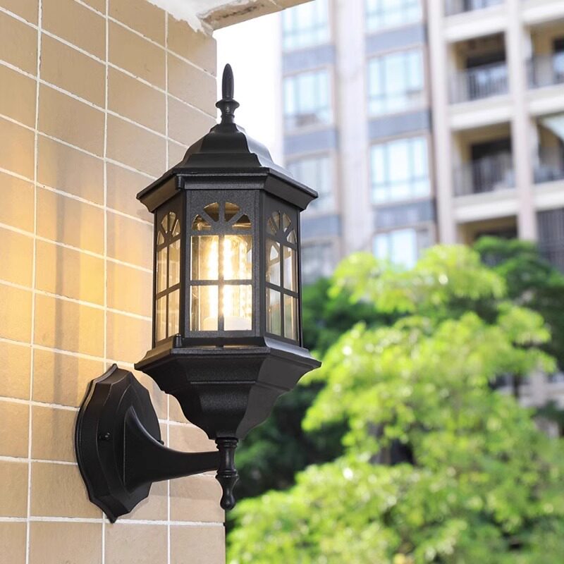 欧式户外LED壁灯现代简约走廊室外防水灯别墅花园阳台庭院大门灯