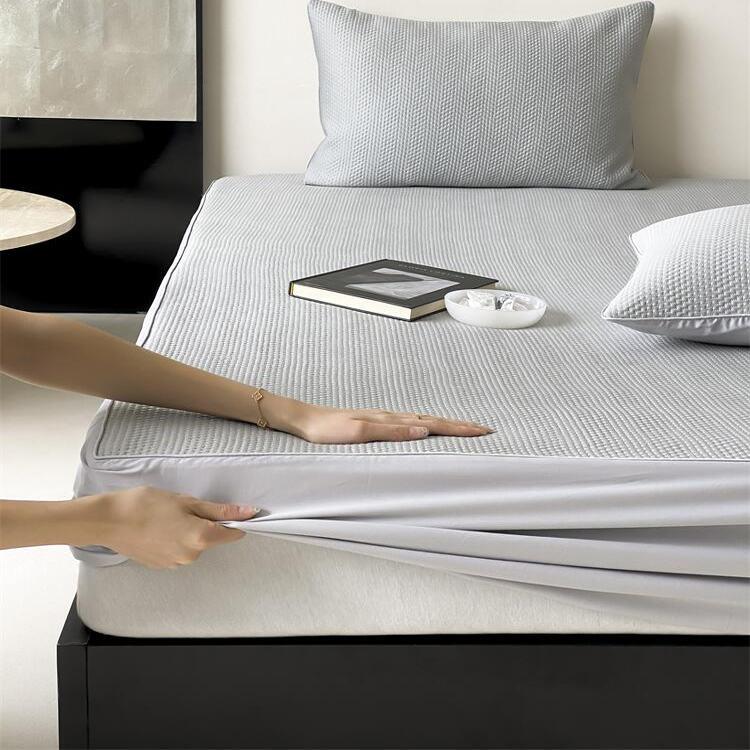 3D冷感凉席|A类床笠款冰丝凉席三件套夏季可折叠机洗软席空调席子