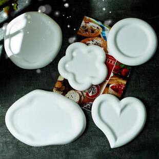 DIY几何托盘滴胶圆形花盘石膏硅胶模具杯垫储存箱水泥混凝土