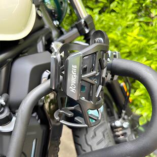 适用奔达灰石250/300 金吉拉450 黑旗500改装保险杆水杯架水壶架