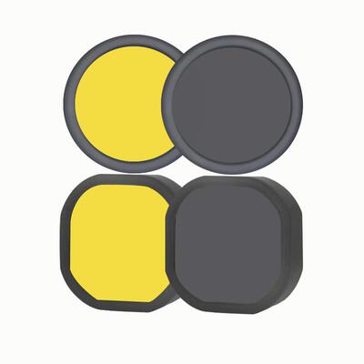 GR灯罩新款G7镜片X5PRO灯罩改装射灯7珠5珠4珠黄光黑武士圆形灯罩