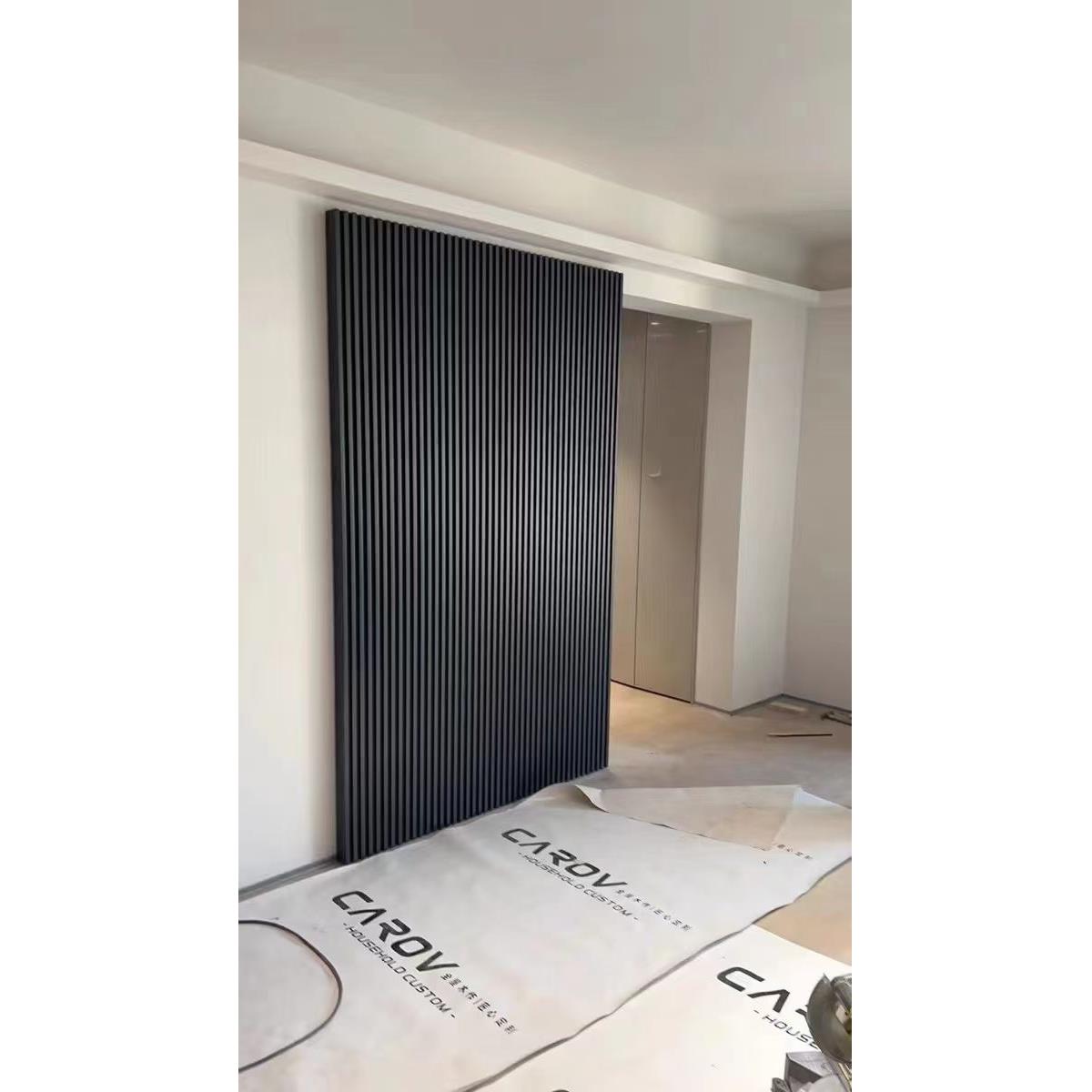 木格栅隐形门木贴面网红鬼谷减震门免刷门滑动隐形门滑动门