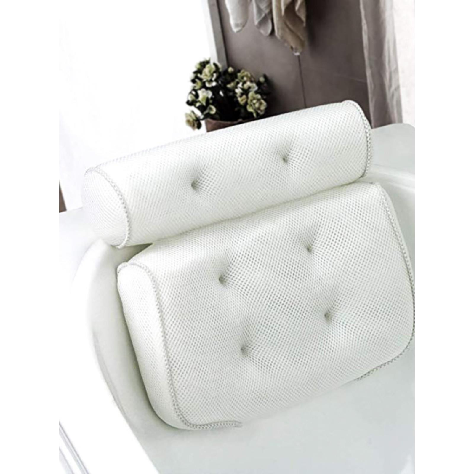 可水洗浴缸枕头3D高弹SPA枕头防滑泡澡靠背垫洗澡头靠按摩枕浴枕