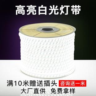 灯带led灯带客厅家用超亮光带七彩变色灯条户外防水180珠线灯220v