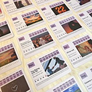 2026年台历日历万年历林俊杰泰勒霉霉简谱卡片15键25钢琴专用