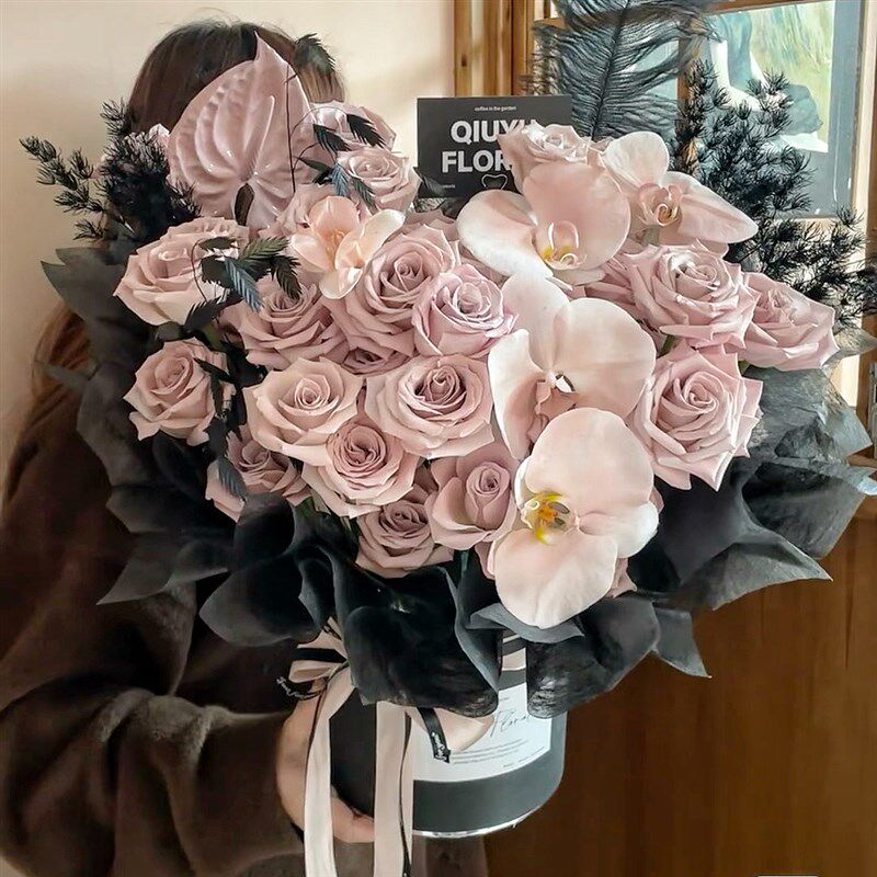 永生花彷真香皂花乌梅子酱抱抱桶花束送闺蜜七夕生日礼物高级感