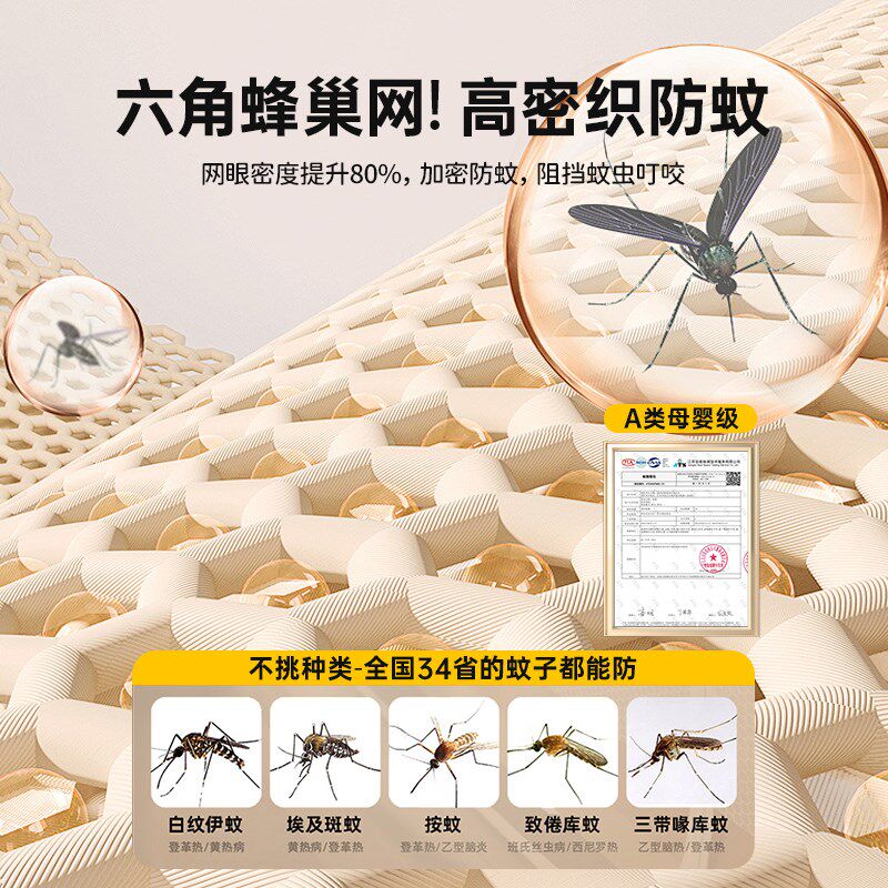 防摔蒙古包蚊帐家用卧室2025新款免安装儿童婴儿防止掉床折叠纹帐