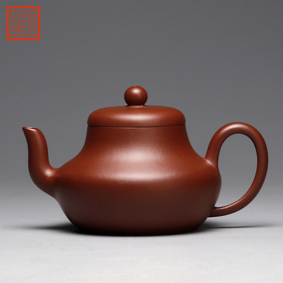 精选观复博物馆朱泥君德紫砂壶宜兴家用泡茶壶功夫茶具泡养红润细