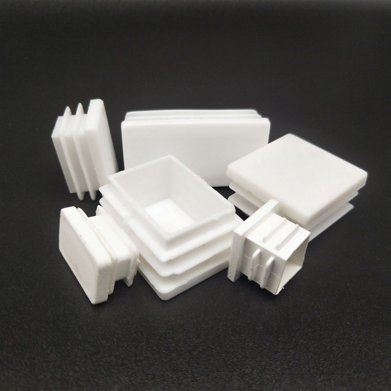 不锈钢管塞白色塑料堵头圆形塞铁管镀锌方管封尘盖子灰色脚垫