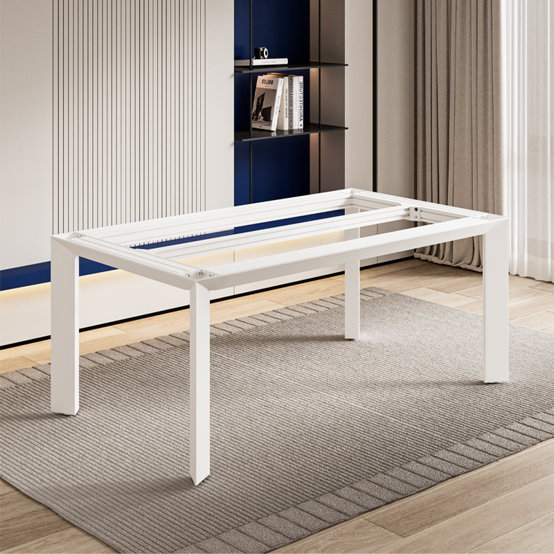 可定制铝合金桌架木板岩板大理石桌腿支架餐桌架子加固底座书桌腿