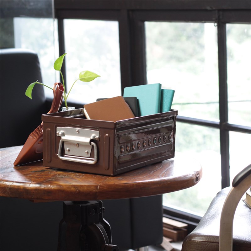 稻谷藏库 DULTON 金属收纳箱盒户外工具箱  卧室客厅桌面整理箱