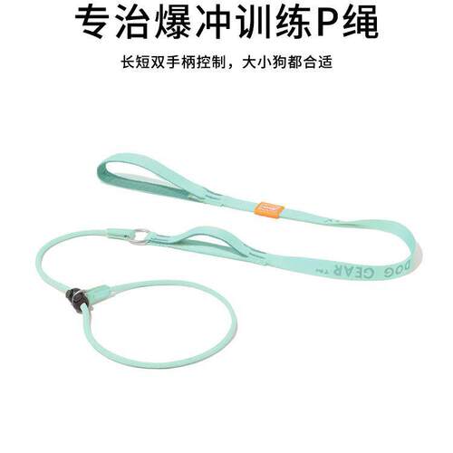 Howgo训练P绳狗狗牵引绳狗绳子遛狗带小中大型犬p链防爆冲半P链