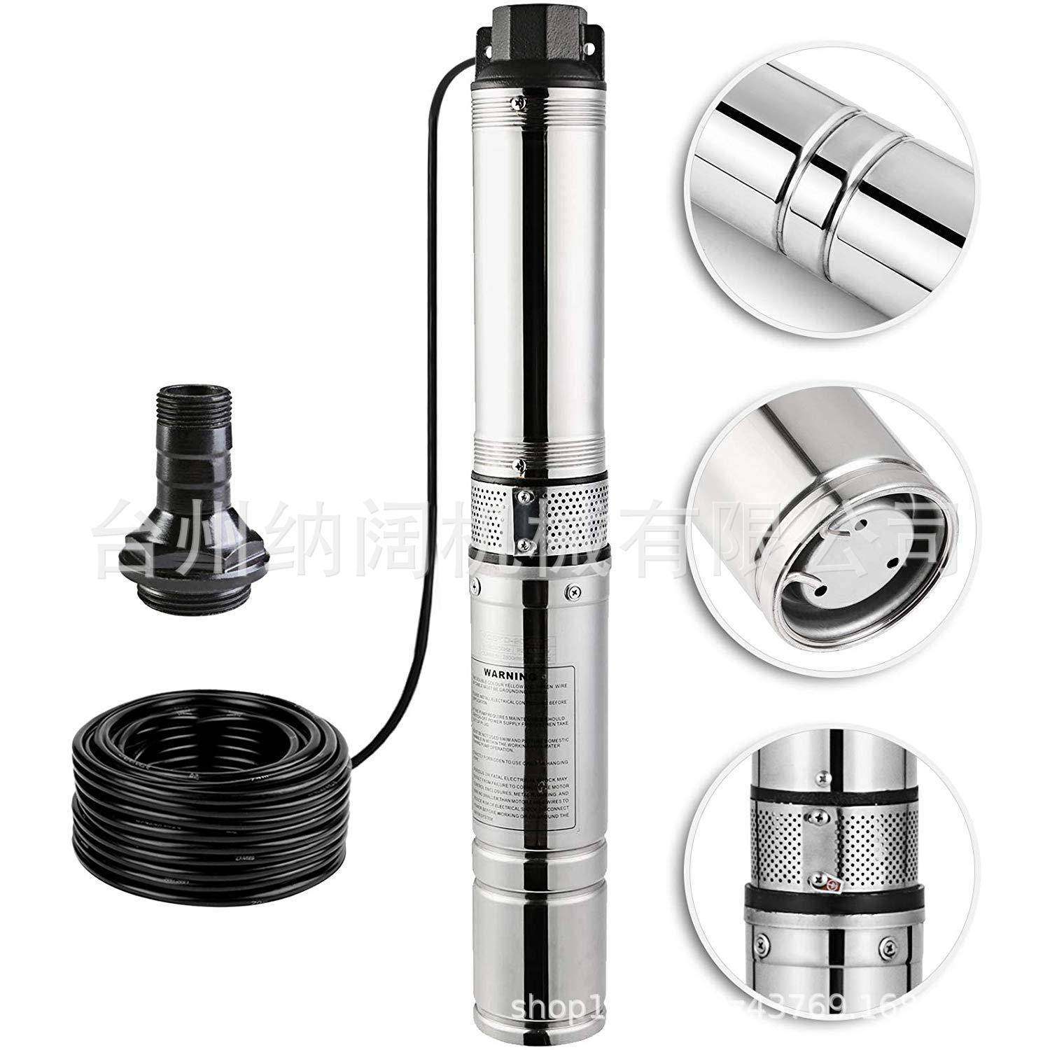 跨境不锈钢深井潜水泵150ft25GPM4