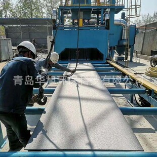 钢板预处理线带喷涂烘干 钢板通过式除锈去油喷砂喷丸抛丸清理机