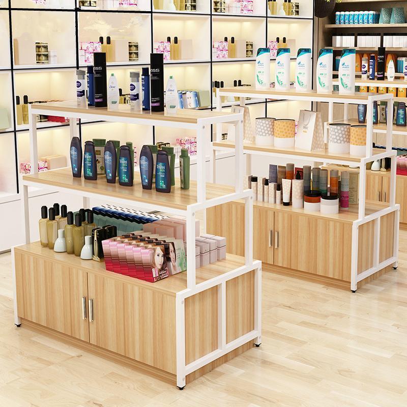商场展示柜超市中岛柜促销台货架展架便利店母婴店化妆品展示台