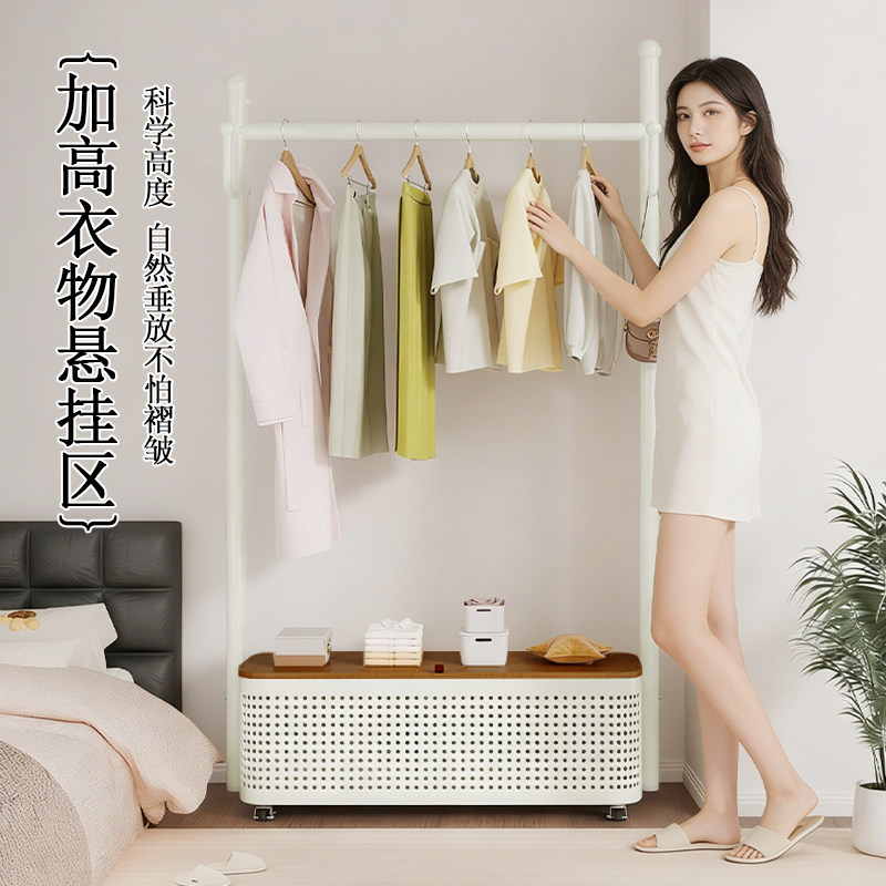 网红衣帽架落地式卧室家用挂衣架多功能收纳置物架简易挂衣服架子