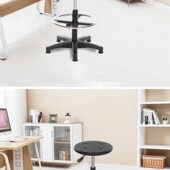 实验室防静电升降工作圆凳子酒吧椅电子工厂生产车间流水线滑轮凳