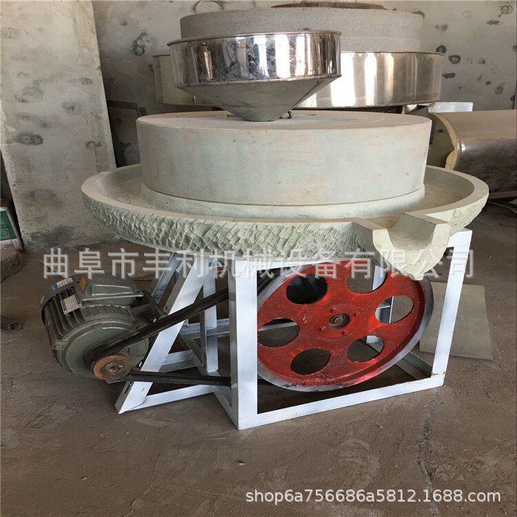 艾绒艾叶电动石碾 电动石磨磨面机 传统豆浆豆腐石磨