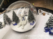 充气圣诞透明球充气跳舞球装 饰美陈透明球商场装 饰透明球