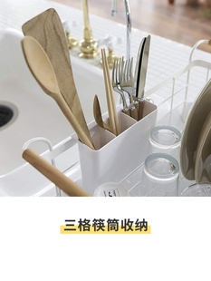 简约碗碟架空碗架沥水架厨房装 日式 碗筷餐具收纳盒家用收纳放碗架