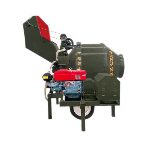 柴油搅拌机350移动式翻斗